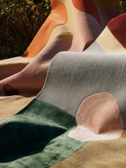 Hot Alfombra artesanal de lana de pelo largo Secret Garden Rectangular|Alfombras Rectangulares