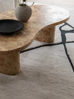 New Alfombra artesanal de lana de pelo corto Gotland Rectangular|Alfombras Rectangulares