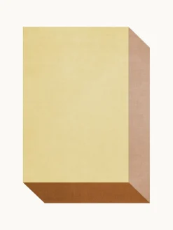 Clearance Alfombra artesanal de lana de pelo corto Tekla Box Rectangular|Alfombras Rectangulares