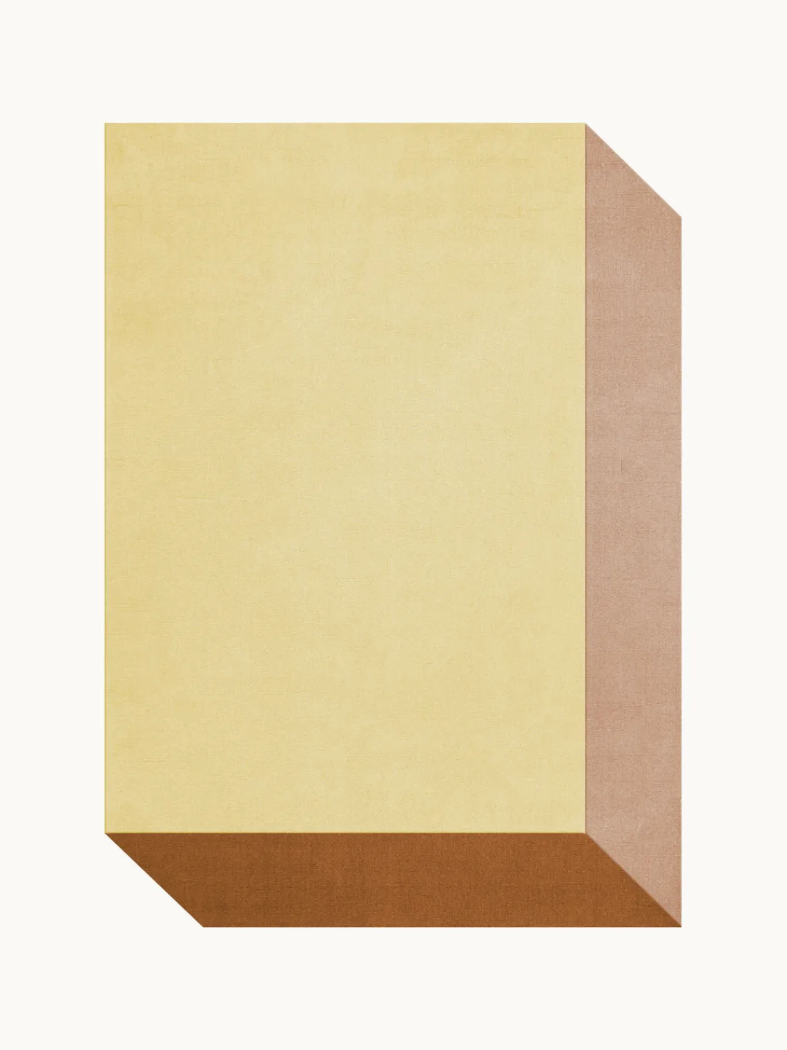 Clearance Alfombra artesanal de lana de pelo corto Tekla Box Rectangular|Alfombras Rectangulares