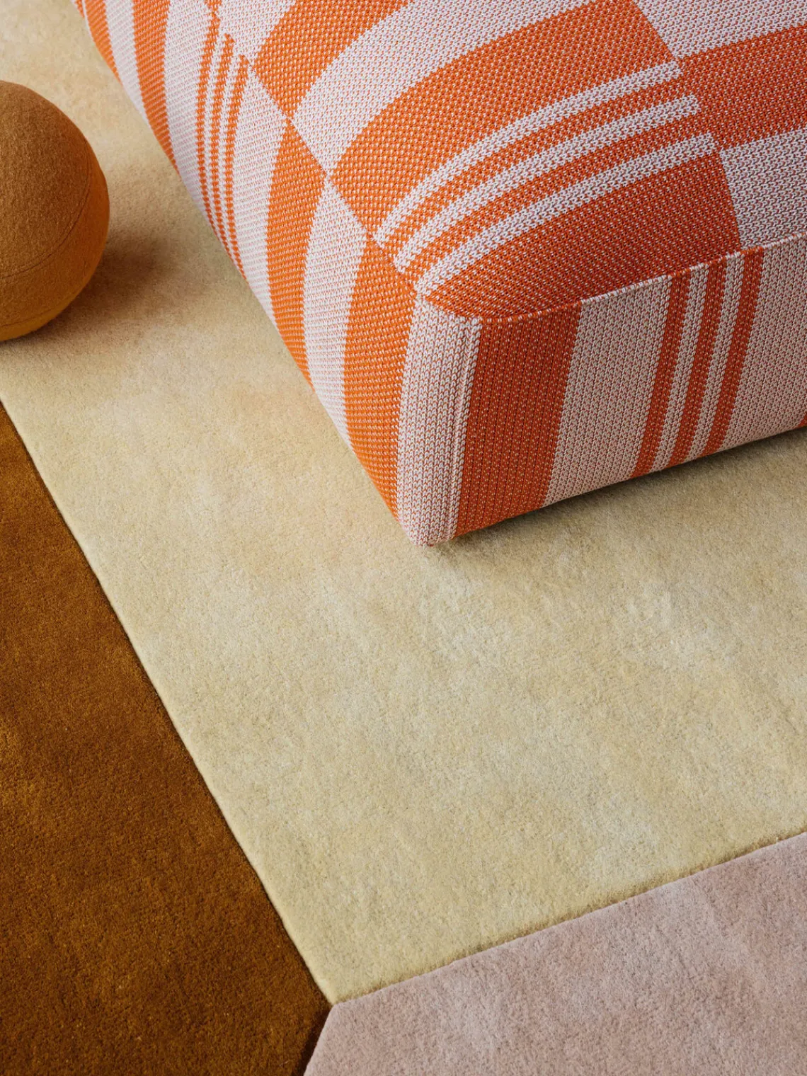 Clearance Alfombra artesanal de lana de pelo corto Tekla Box Rectangular|Alfombras Rectangulares