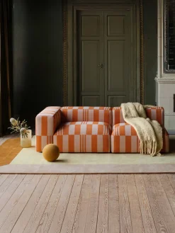 Clearance Alfombra artesanal de lana de pelo corto Tekla Box Rectangular|Alfombras Rectangulares