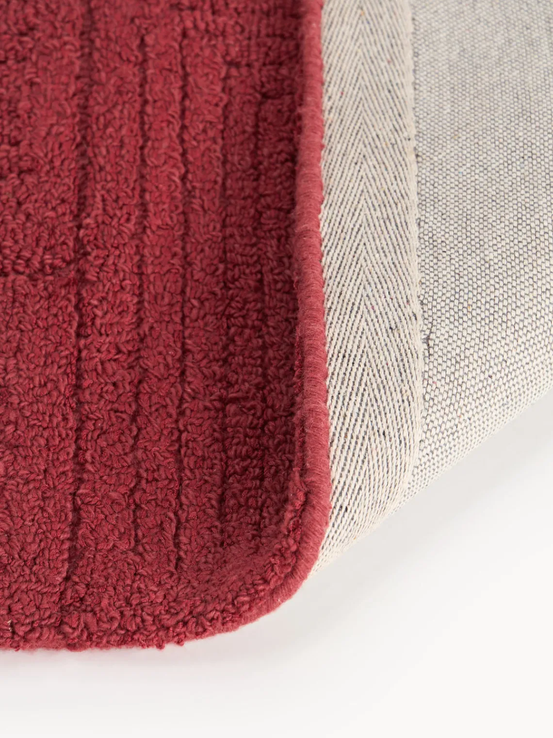 Rectangular|Alfombras Rectangulares>Westwing Collection Alfombra artesanal de lana con estampado geométrico Alexia Rojo