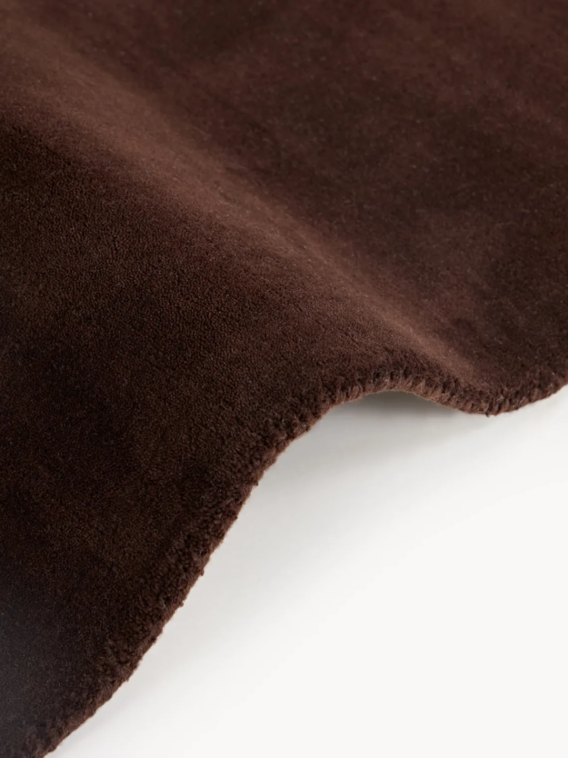 Rectangular|Alfombras Rectangulares>Westwing Collection Alfombra artesanal de lana Zayne Marrón oscuro