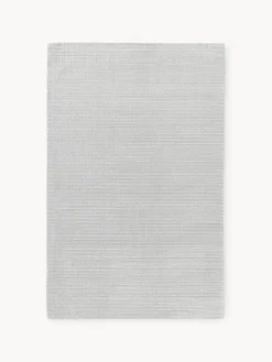 Rectangular|Alfombras Rectangulares>Westwing Collection Alfombra artesanal de pelo largo texturizada Wes Gris claro