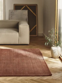 Hot Alfombra artesanal de pelo largo texturizada Wes Rectangular|Alfombras Rectangulares