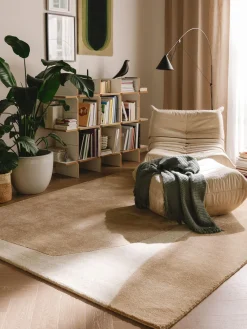 Alfombra artesanal de pelo corto Smilla Rectangular|Alfombras Rectangulares