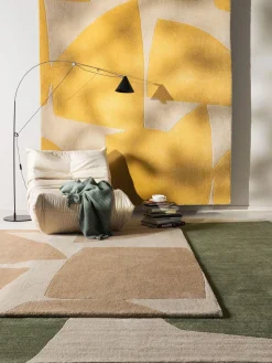 Clearance Alfombra artesanal de pelo corto Smilla Rectangular|Alfombras Rectangulares