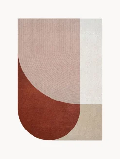 Alfombra artesanal de pelo largo de lana Follow The Trace Rectangular|Alfombras Rectangulares