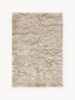 Rectangular|Alfombras Rectangulares>Layered Alfombra artesanal de pelo largo Shaggy