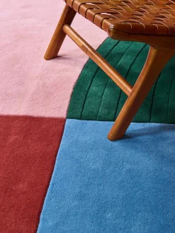 Outlet Alfombra artesanal de pelo largo de lana Follow The Trace Rectangular|Alfombras Rectangulares