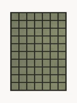 Outlet Alfombra artesanal de pelo largo Avenue Checked Rectangular|Alfombras Rectangulares
