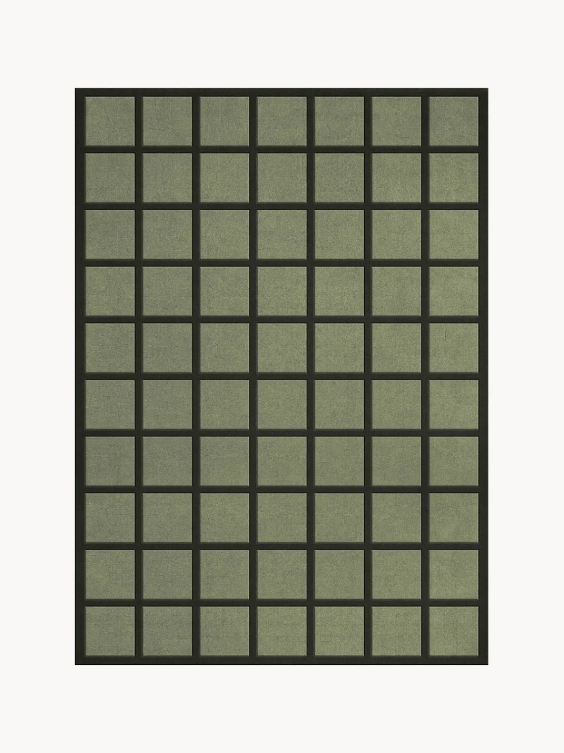 Outlet Alfombra artesanal de pelo largo Avenue Checked Rectangular|Alfombras Rectangulares