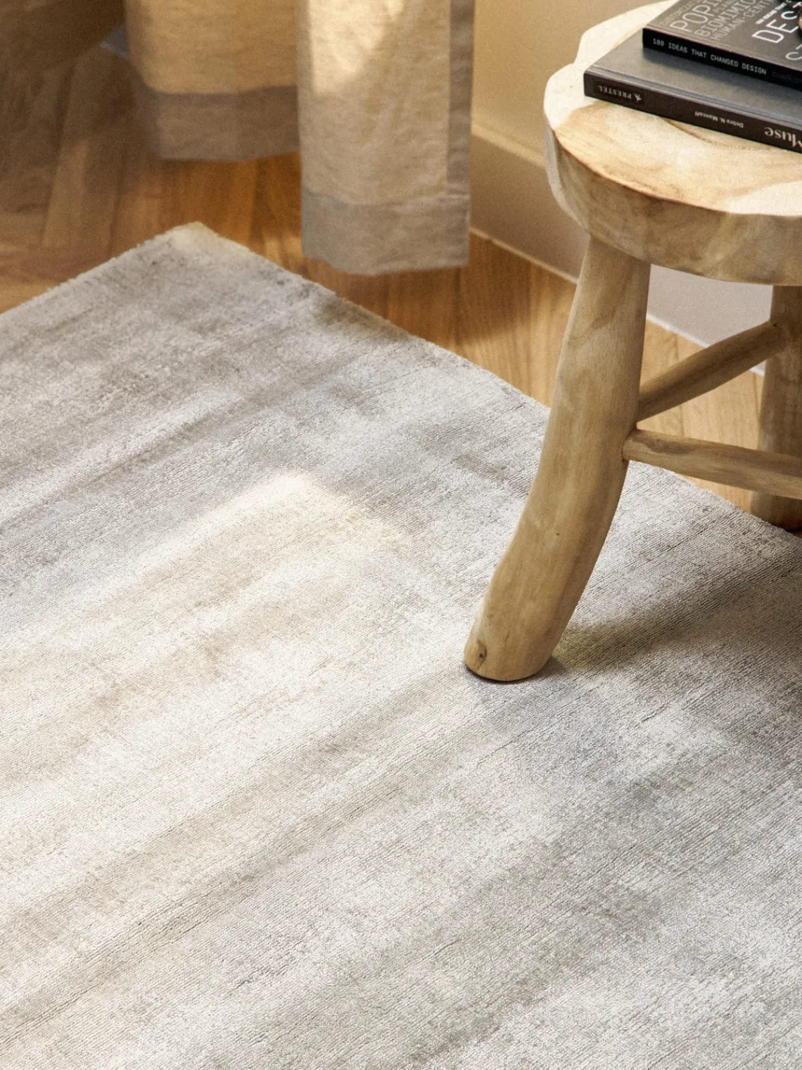 Clearance Alfombra artesanal de viscosa Jane Rectangular|Alfombras Rectangulares