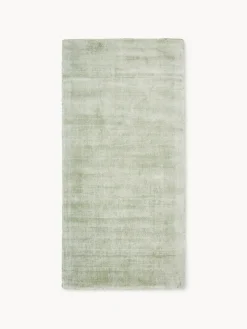 Rectangular|Alfombras Rectangulares>Westwing Collection Alfombra artesanal de viscosa Jane Verde salvia