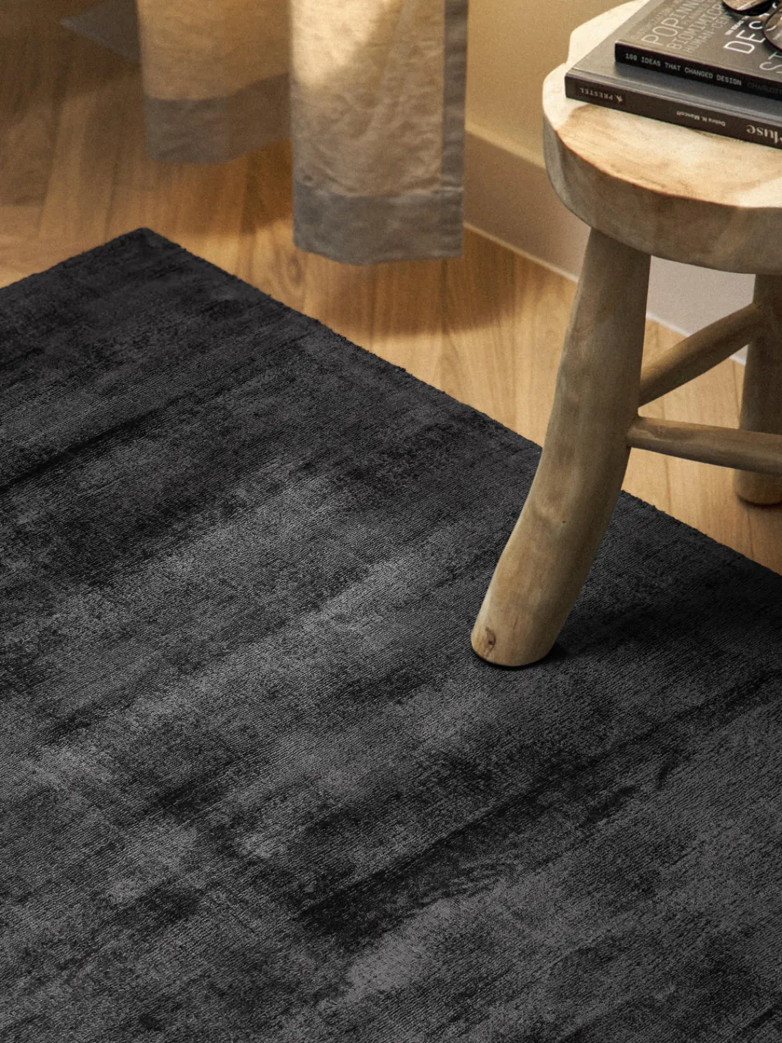 Discount Alfombra artesanal de viscosa Jane Rectangular|Alfombras Rectangulares