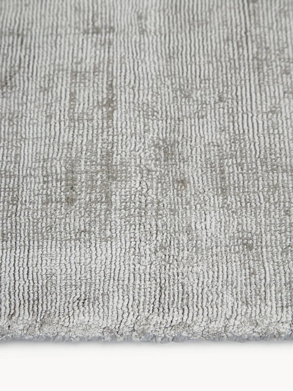 Rectangular|Alfombras Rectangulares>Westwing Collection Alfombra artesanal de viscosa Jane Gris claro