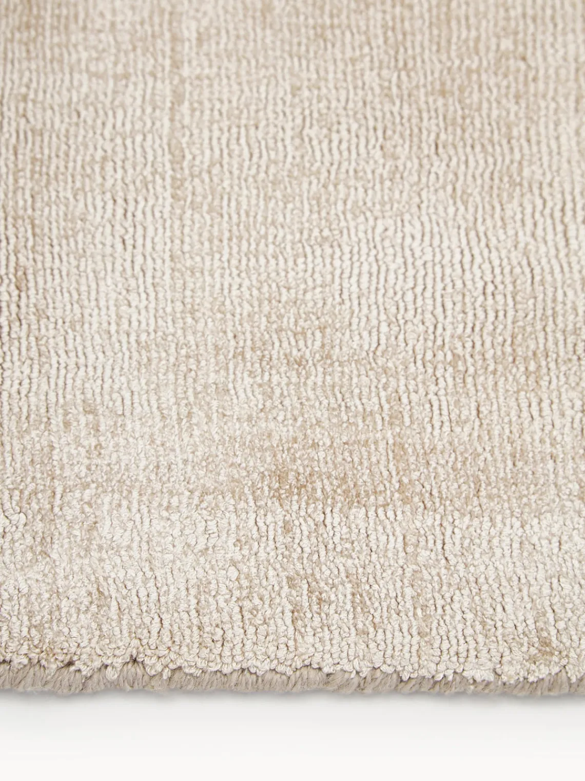 Rectangular|Alfombras Rectangulares>Westwing Collection Alfombra artesanal de viscosa Jane Beige claro