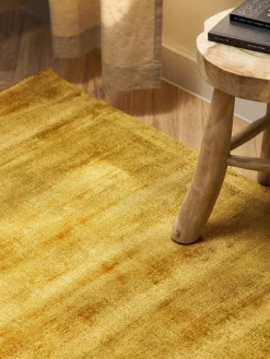 Sale Alfombra artesanal de viscosa Jane Rectangular|Alfombras Rectangulares