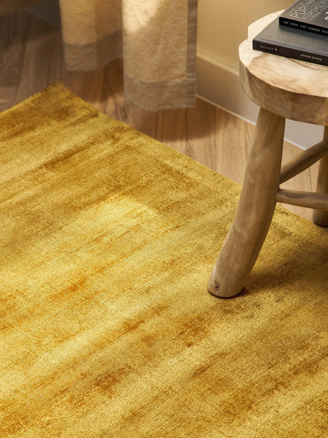 Sale Alfombra artesanal de viscosa Jane Rectangular|Alfombras Rectangulares