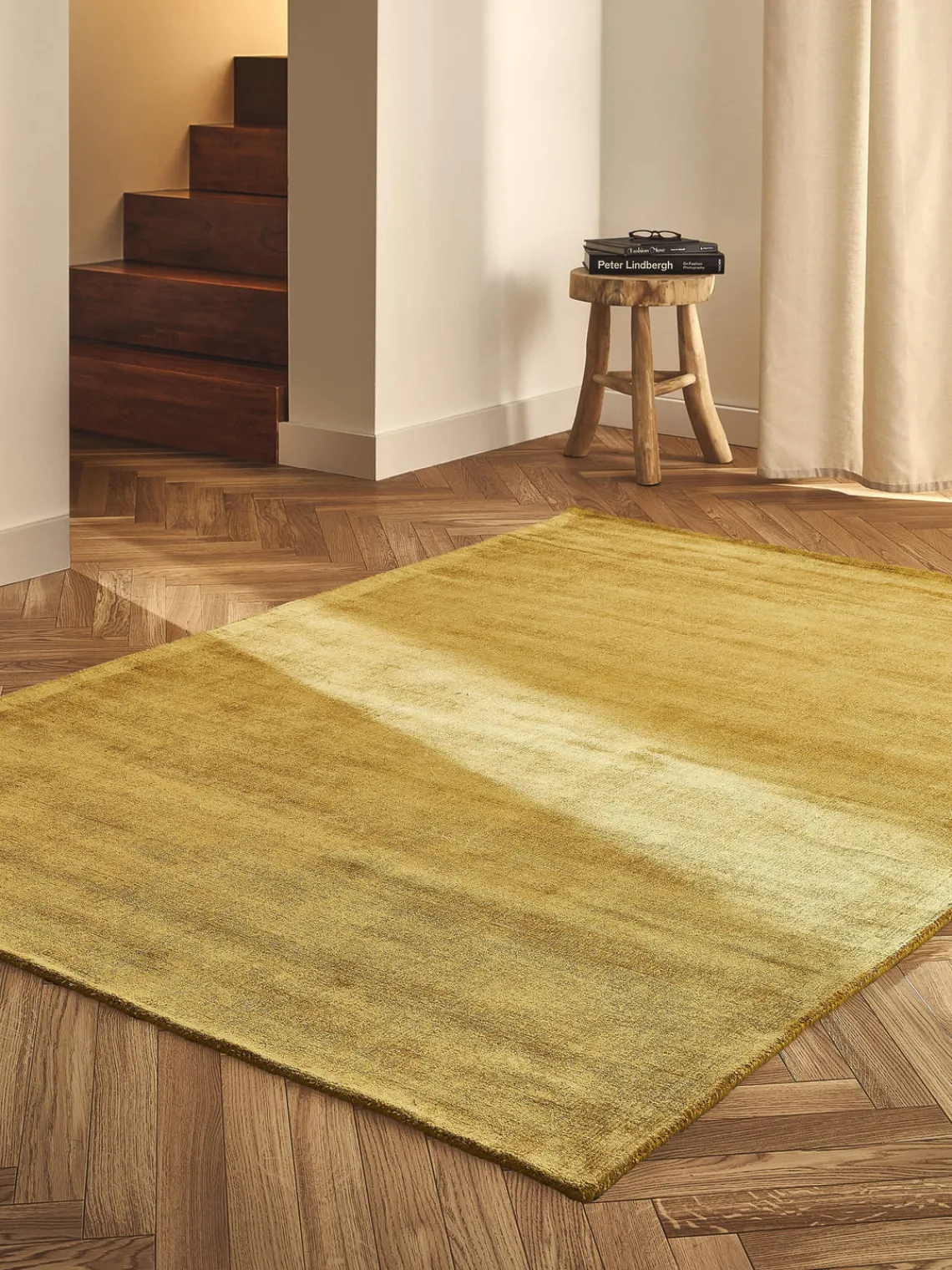 Sale Alfombra artesanal de viscosa Jane Rectangular|Alfombras Rectangulares