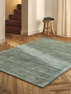 New Alfombra artesanal de viscosa Jane Rectangular|Alfombras Rectangulares