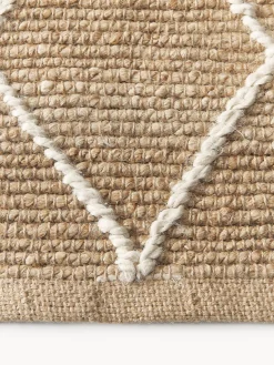 Sale Alfombra artesanal de yute Kunu Rectangular|Alfombras Rectangulares