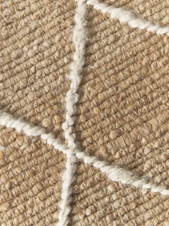 Sale Alfombra artesanal de yute Kunu Rectangular|Alfombras Rectangulares