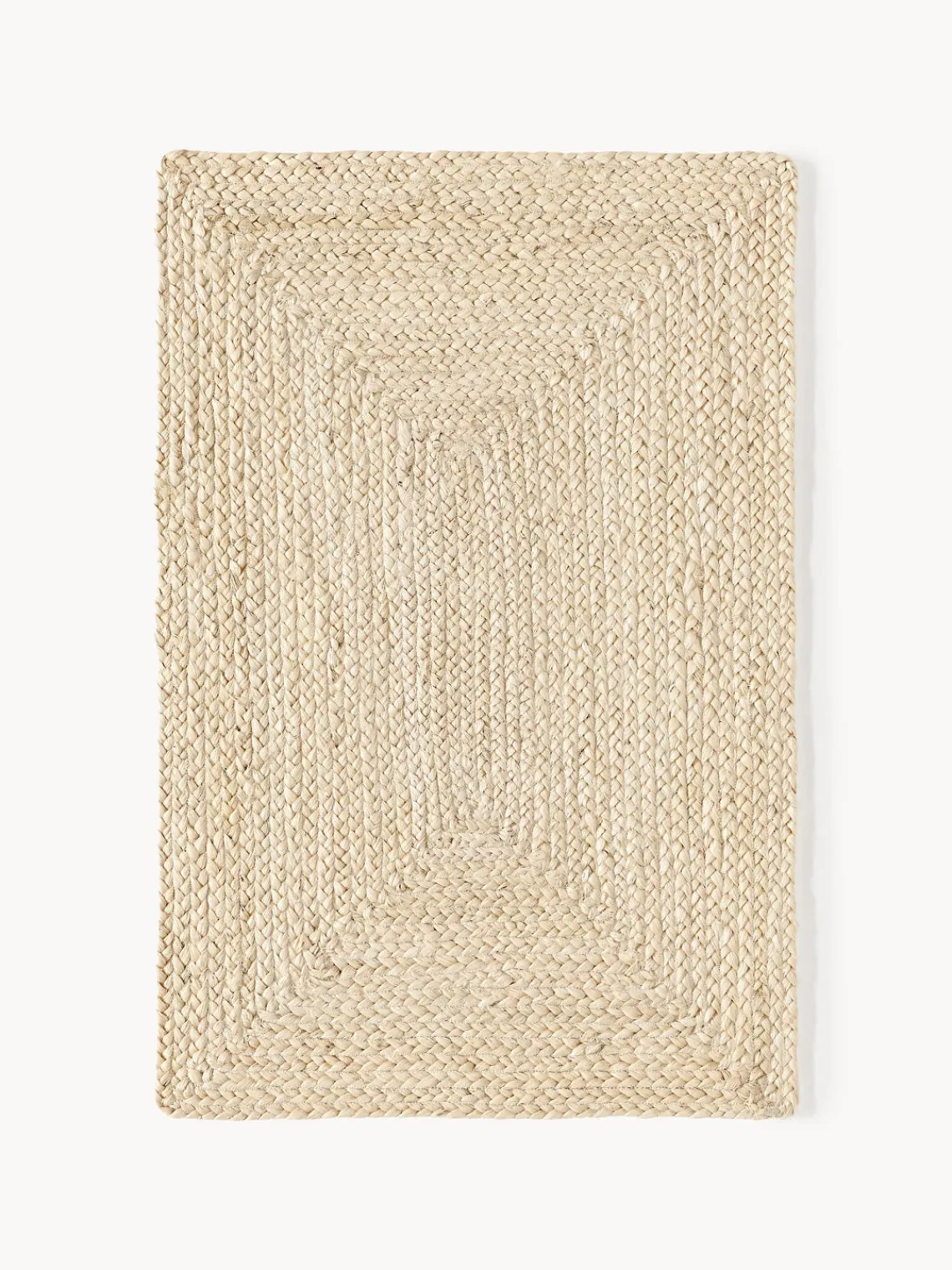 Rectangular|Alfombras Rectangulares>Westwing Collection Alfombra artesanal de yute Sharmila Blanco Off White