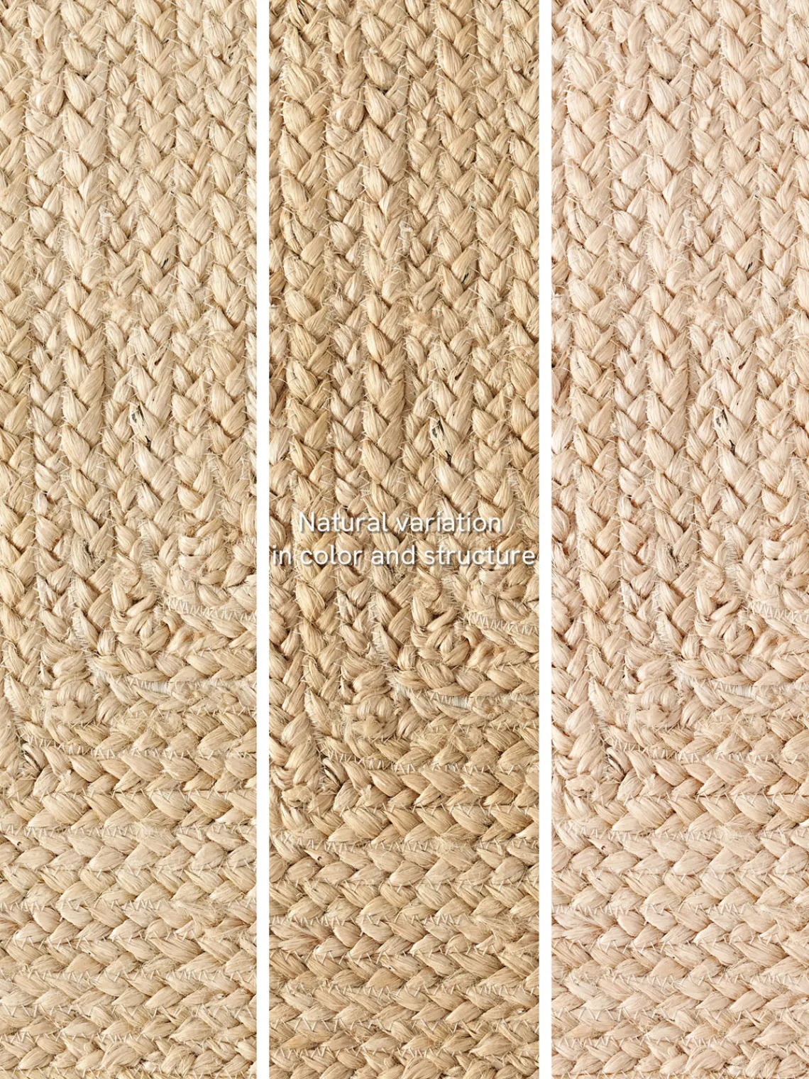 Rectangular|Alfombras Rectangulares>Westwing Collection Alfombra artesanal de yute Sharmila Blanco Off White