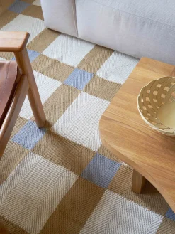 Alfombras Rectangulares|Alfombras>Layered Alfombra artesanal de yute Dusk