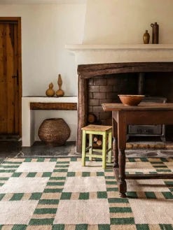 Alfombra artesanal de yute Korean Chives Rectangular|Alfombras Rectangulares