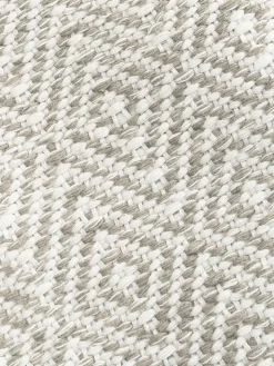 Clearance Alfombra artesanal exterior con estampado de rombos vintage Rika Alfombras De Exterior|Alfombras De Exterior