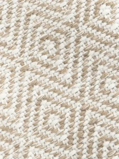 Outlet Alfombra artesanal exterior con estampado de rombos vintage Rika Alfombras De Exterior|Alfombras De Exterior