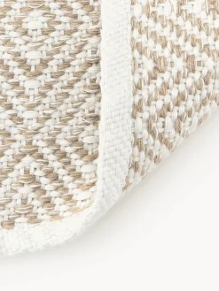 Outlet Alfombra artesanal exterior con estampado de rombos vintage Rika Alfombras De Exterior|Alfombras De Exterior