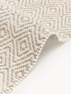 Outlet Alfombra artesanal exterior con estampado de rombos vintage Rika Alfombras De Exterior|Alfombras De Exterior