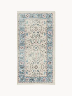 Outlet Alfombra artesanal exterior con estampado vintage Leonato Alfombras De Exterior|Alfombras De Exterior