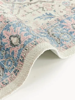 Outlet Alfombra artesanal exterior con estampado vintage Leonato Alfombras De Exterior|Alfombras De Exterior