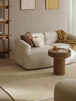 Alfombras De Exterior|Alfombras De Exterior>Westwing Collection Alfombra artesanal para interior y exterior Lyla Blanco, ocre