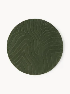 Online Alfombra artesanal redonda de lana Aaron Redonda|Alfombras Rectangulares