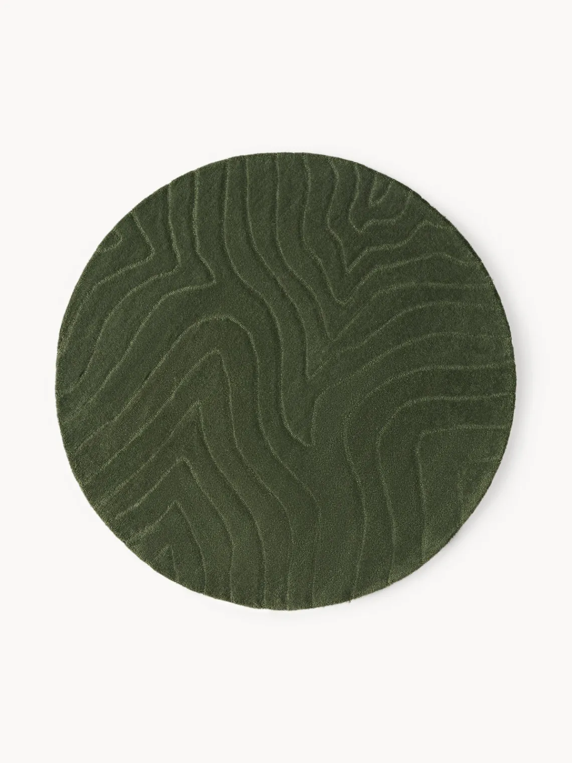 Online Alfombra artesanal redonda de lana Aaron Redonda|Alfombras Rectangulares