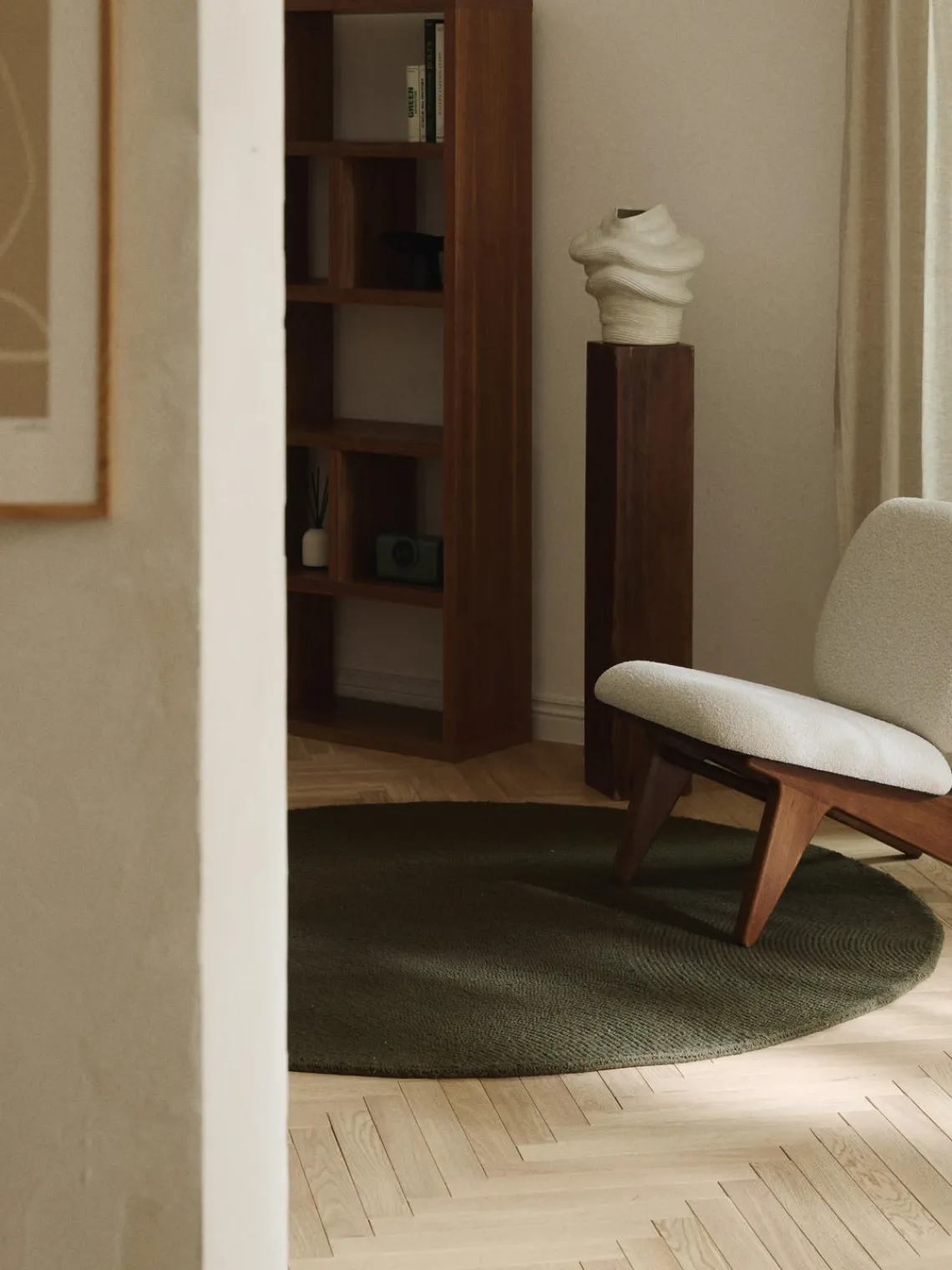 Discount Alfombra artesanal redonda de lana Eleni Redonda|Alfombras Rectangulares