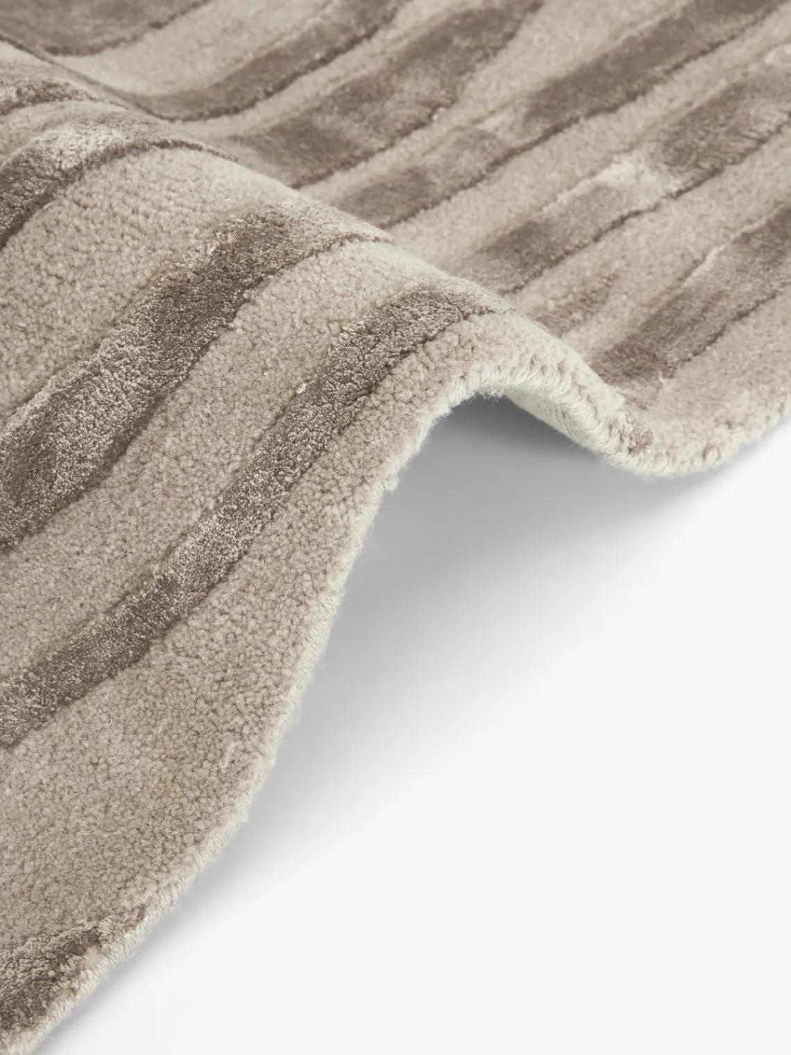 New Alfombra artesanal texturizada de pelo corto Winola Rectangular|Alfombras Rectangulares