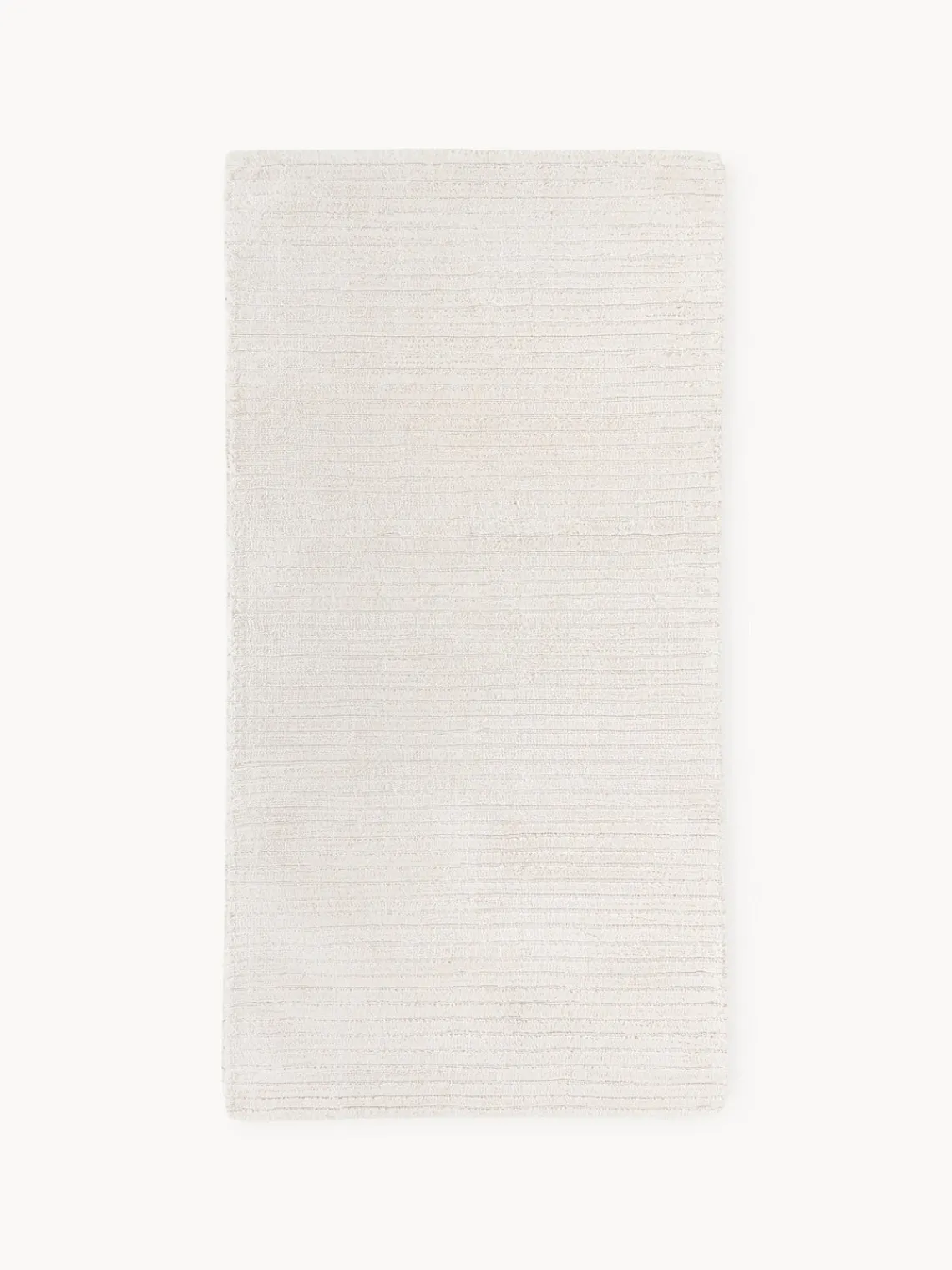 Rectangular|Alfombras Rectangulares>Westwing Collection Alfombra artesanal texturizada Wes Blanco crema