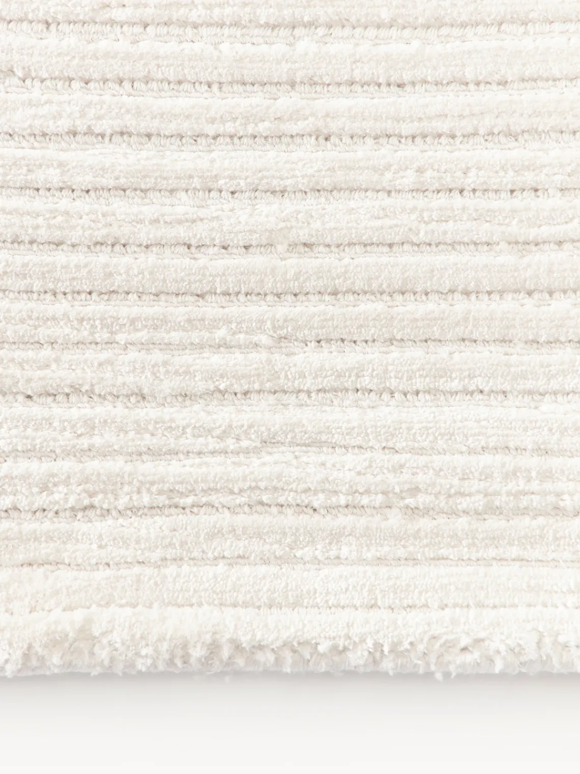 Rectangular|Alfombras Rectangulares>Westwing Collection Alfombra artesanal texturizada Wes Blanco crema