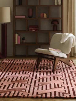 New Alfombra artesanal texturizada Monty Rectangular|Alfombras Rectangulares