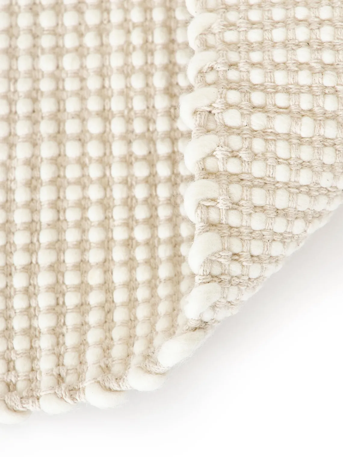 Alfombras De Pasillo|Alfombras De Pasillo>Westwing Collection Alfombra corredor artesanal de lana Amaro Beige, blanco crema