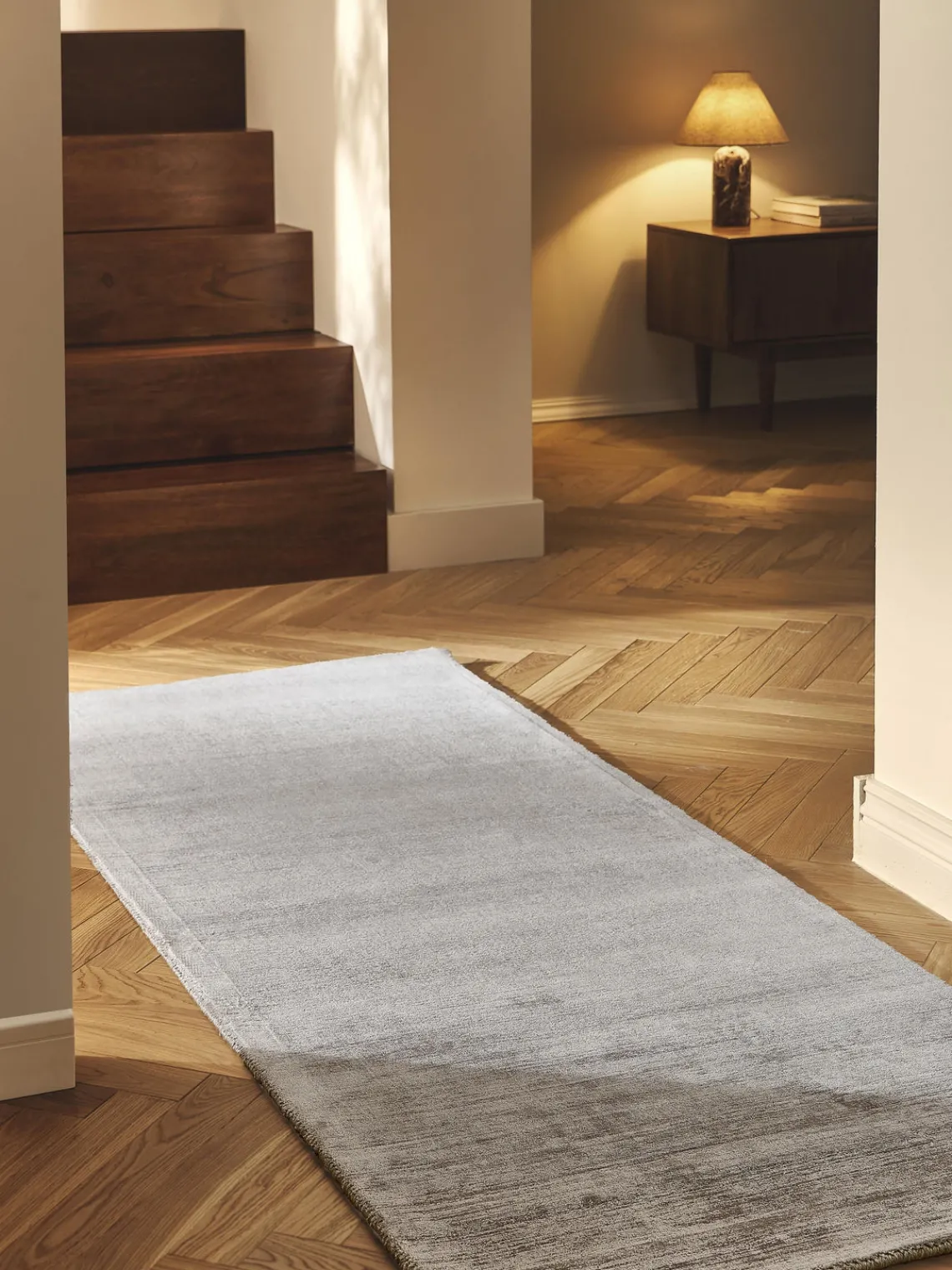 New Alfombra corredor artesanal de viscosa Jane Alfombras De Pasillo|Alfombras De Pasillo