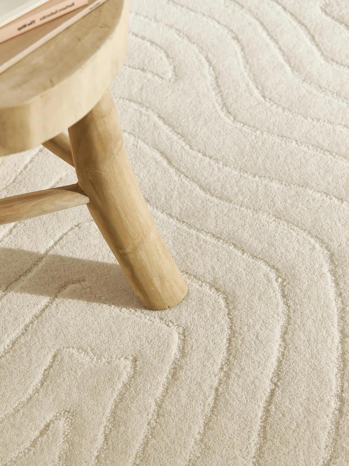 Alfombras De Pasillo|Alfombras De Pasillo>Westwing Collection Alfombra corredor artesanal de lana Aaron Blanco crema