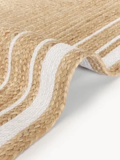 Alfombra corredor artesanal de yute Clover Alfombras De Pasillo|Alfombras De Pasillo